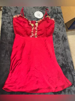 Princess Polly Tamal Mini Dress in Burgundy Size 6 New with tag thumbnail 10