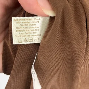 Boston Proper Cowl Neck Dress Sz 8 Brown Quiet Luxury Y2K Stretchy Tie Front thumbnail 11