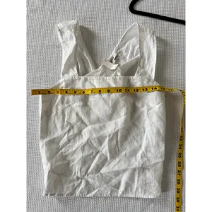 Madewell 100% Linen Cross Back top Size 00 thumbnail 4