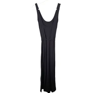 ICEBERG Tie Waist Classic Midi‎ Dress Black Sz 42 (Medium) thumbnail 4