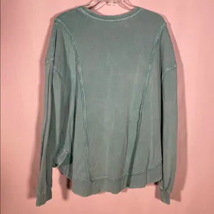 Z Supply Womens Replay Sweatshirt Teal Green Oversized Large thumbnail 4