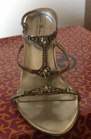 Sandals Silver Size 8.5 thumbnail 1