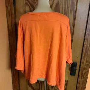 Bucket List Orange Slouchy poncho top thumbnail 10