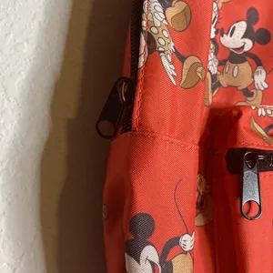 NWT Disney Mickey Mouse & Minnie Mouse print Coral Classic Backpack thumbnail 3