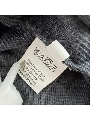 Unbranded Corduroy Knit Crewneck Sweatshirt Size Small Dark Blue Gray Pullover thumbnail 4