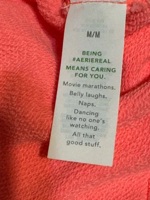 Aerie V-Neck Oversized Textured Sweatshirt Neon Pink M NWOT thumbnail 4