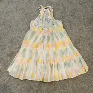 URBAN‎ OUTFITTERS head in the clouds Tie Dye Tiered Halter Mini Dress XS thumbnail 7