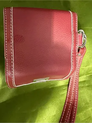 Furla Vituri Red Leather Wristlet with White Interior Imperfections thumbnail 4