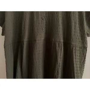Madewell Olive Tiered Mini Dress Size S‎ Oversized Fits M/L Relaxed Crinkle NWT thumbnail 8
