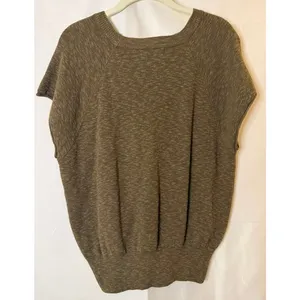 by Together Over and Out Short sleeved knit sweater crew neck sz. S in Green thumbnail 3