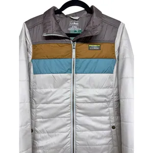 L.L. Bean Mountain Classic Puffer Jacket‎ Taupe Brown/Gray Birch Women's Small thumbnail 3