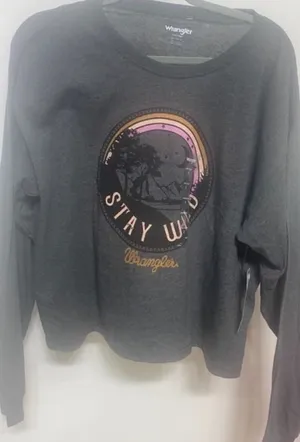 Wrangler Long Sleeve T-Shirt. Stay Wild. Size Small thumbnail 1