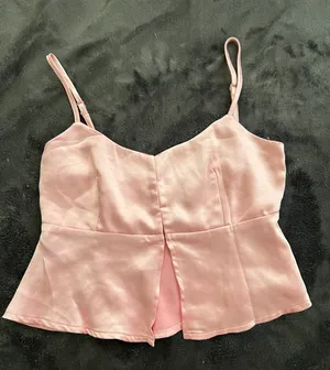 Motel Rocks Pink Silk Tank Top thumbnail 1