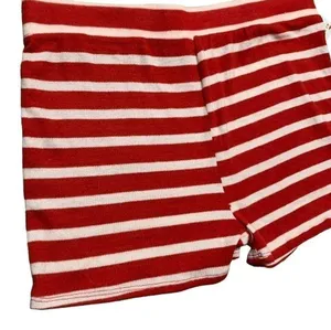 Women's New Colsie red striped cropped pajama lounge set size xl thumbnail 9