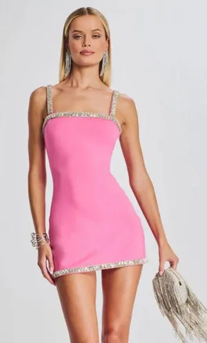 Retrofete XXS Regina dress in hyper pink thumbnail 1