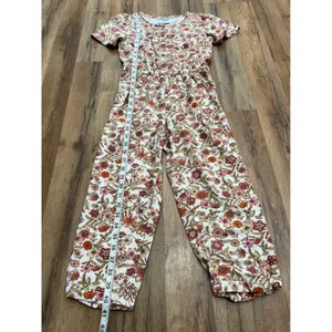 Old Navy Girls' Floral Jumpsuit - M (8) -‎ 61% Cotton, 33% Rayon, 6% Linen thumbnail 4