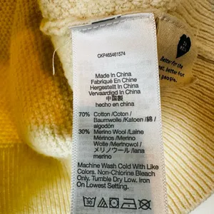 Madewell Womens Bobble Sleeve Sweater Pullover Ivory Cotton Merino Wool Medium thumbnail 7