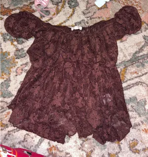 Brown Lace Top Size M thumbnail 1