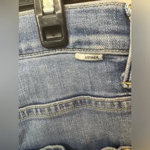 Mother Denim The Seamed Swooner Hover Blowing Kisses Blue Skinny‎ Jeans Size 27 thumbnail 12