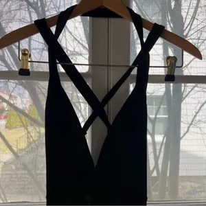 Elegant Black Strappy Dress thumbnail 5