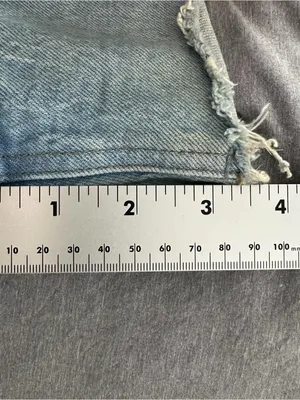Abercrombie Curve Love High Rise Mom Jean Cutoff Shorts 33/16 Light Wash thumbnail 8
