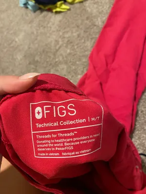 Pink FIGS Scrub Pants thumbnail 3