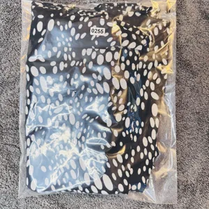 255 | Relativity Polka Dot Mesh Mini Skirt Black White Women XL‎ thumbnail 7