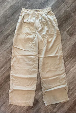 Reformation khaki straight leg pants beige tan 0 thumbnail 1