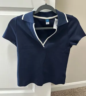 Old Navy Collared Short Sleeve Shirt Navy thumbnail 1