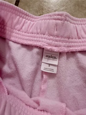 Auden Pink Fleece Lounge Shorts thumbnail 2
