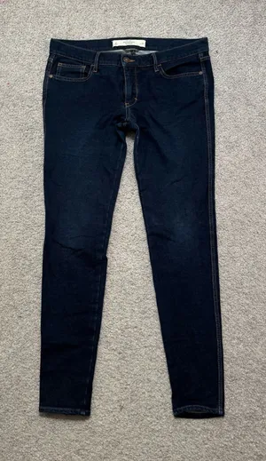 Abercrombie & Fitch Dark Indigo Perfect Stretch Skinny Jeans thumbnail 1