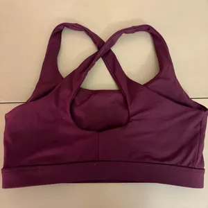 Women's Burgundy Sports Bra thumbnail 6