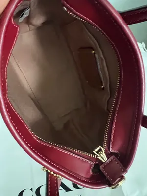 Coach City Mini Tote Bag In Signature Canvas With Cherry Print With Matching Wallet thumbnail 3