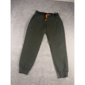 FIGS Zamora Jogger Scrub Pants Dark Olive Green Drawstring Women S/P thumbnail 2