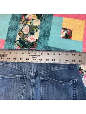 AYR $225 The Bomb Pop Women's W26 Blue Denim Jeans Med Wash Raw Hem Straight Leg thumbnail 10