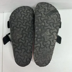 Birkenstock Arizona Size 37 US 6 6.5 Leather Sandals Anthracite Metallic Pewter thumbnail 12