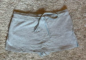 gray mini skirt thumbnail 4
