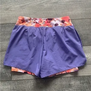 Tek Gear Size Medium Purple Athletic Activewear Shorts with Attached Spandex thumbnail 6