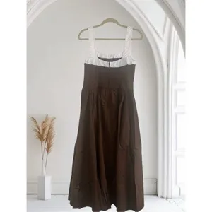 ✨MOON RIVER Two Tone Drop Waist Peakaboo Sz Large Dress✨ thumbnail 6