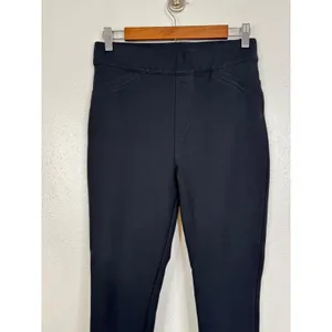Spanx The Perfect Pant Slim Straight Leg Black Ponte Trousers M Tall M/M thumbnail 3