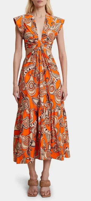 ALC Frank Cut-Out Midi Dress thumbnail 1