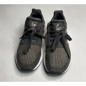 Adidas‎ Swift PRB 698001 Women’s Running Shoes SZ 4.5 Grey Gold Metallic Lace Up thumbnail 2