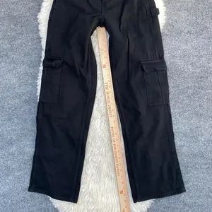 Playboy Pacsun Black Cargo Carpenter Pants 100% Cotton Streetcore Dark Grunge thumbnail 7