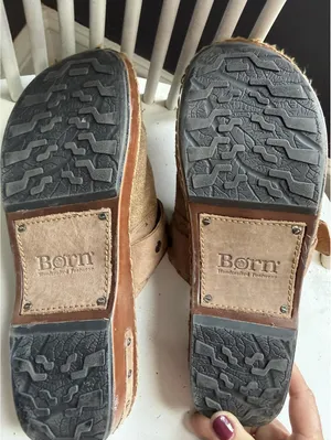 Børn Suede Buckle Mule Clogs Size 10/42 Brown thumbnail 11