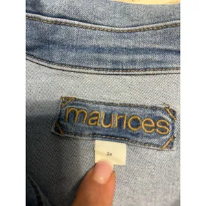 Maurices Denim Jean Jacket Plus Size 2X Medium Wash Stretch thumbnail 5