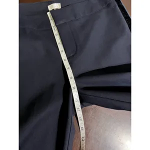 ecru Rivington Navy Tux Stripe Velvet Trim Slim Ankle Pants Size‎ 4 Stretch thumbnail 7