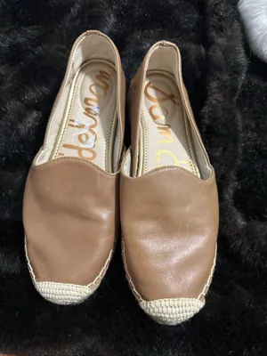 Sam Edelman - Khloe Leather Slip-On Espadrilles Latte Women's Size US 8.5 thumbnail 2