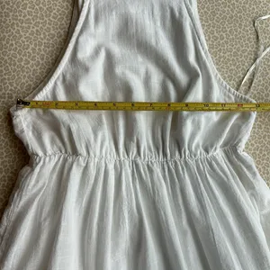 NWOT Reverse White Tiered Open Back Lined Midi Dress thumbnail 9