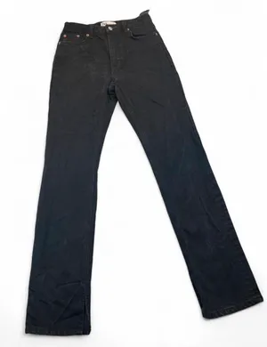 Zara black denim jeans with a distressed look, size 4 #distressed #denim thumbnail 1