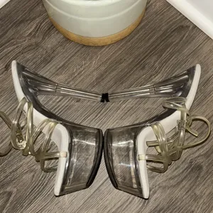 Ellie‎ Platform Clear Strap Heels thumbnail 4